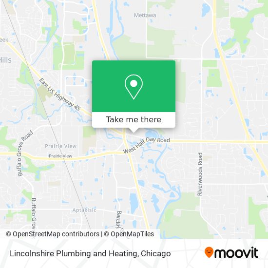 Lincolnshire Plumbing and Heating map