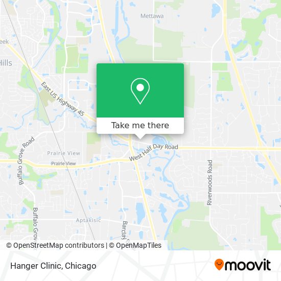 Hanger Clinic map