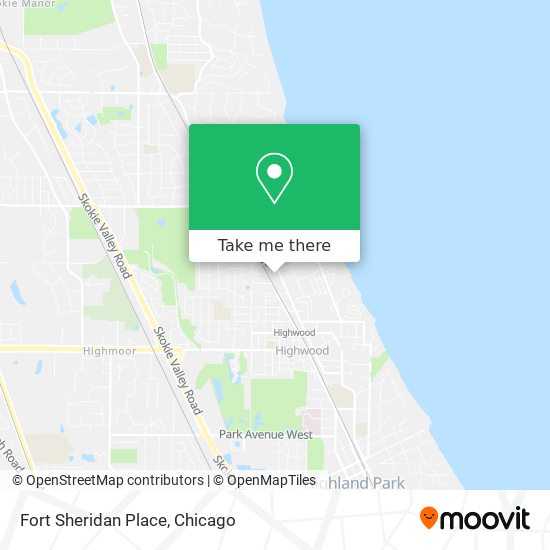 Fort Sheridan Place map