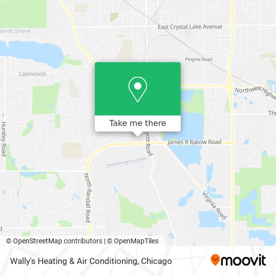 Wally's Heating & Air Conditioning map