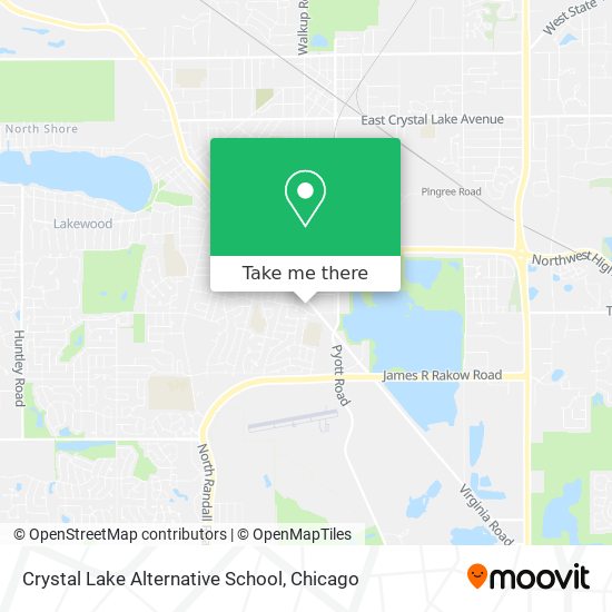 Mapa de Crystal Lake Alternative School