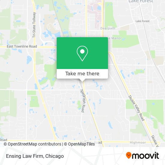 Ensing Law Firm map