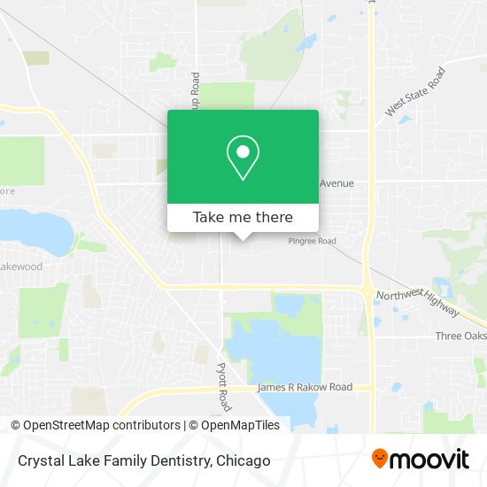 Mapa de Crystal Lake Family Dentistry