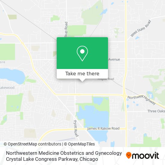 Northwestern Medicine Obstetrics and Gynecology Crystal Lake Congress Parkway map