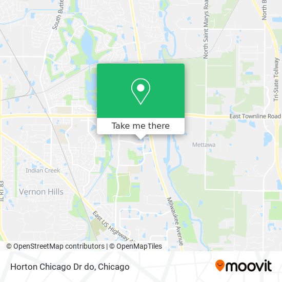 Mapa de Horton Chicago Dr do
