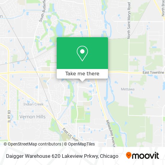 Mapa de Daigger Warehouse 620 Lakeview Prkwy