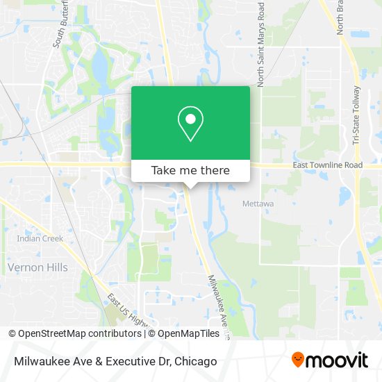Milwaukee Ave & Executive Dr map