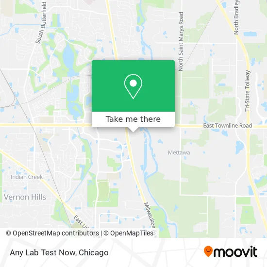 Any Lab Test Now map