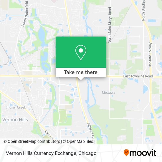 Vernon Hills Currency Exchange map