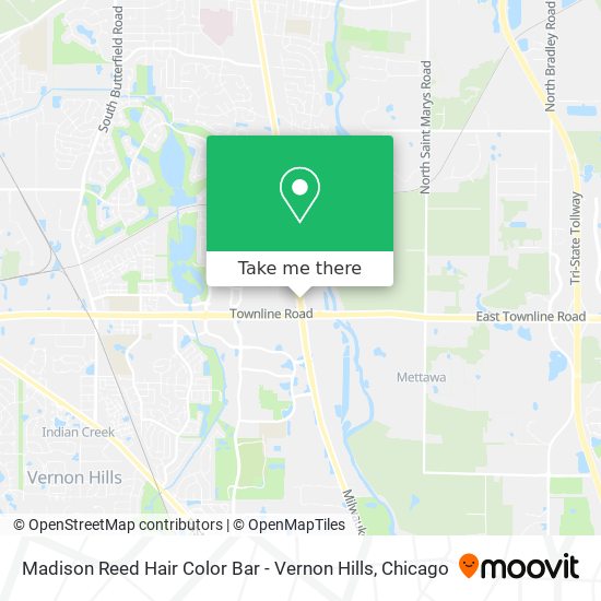 Madison Reed Hair Color Bar - Vernon Hills map