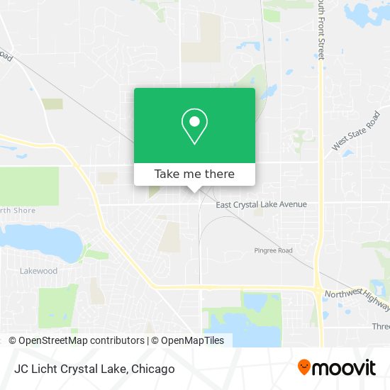 JC Licht Crystal Lake map
