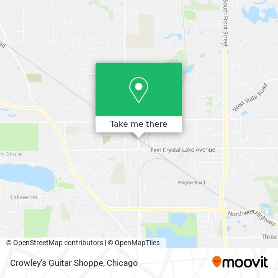 Crowley's Guitar Shoppe map