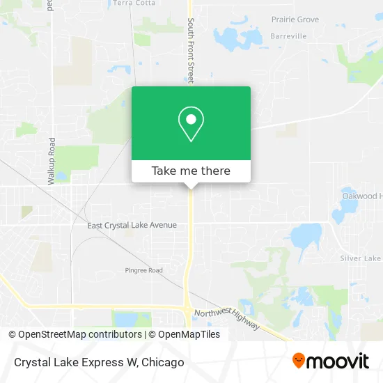 Crystal Lake Express W map