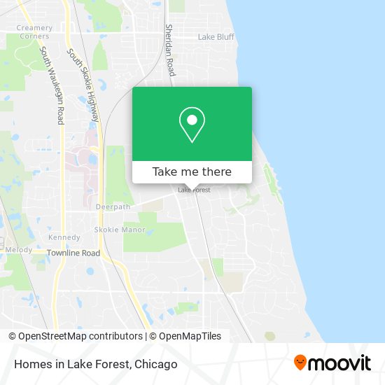 Homes in Lake Forest map