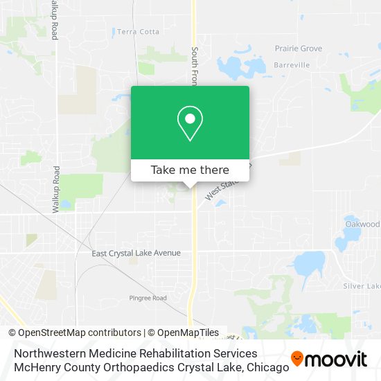 Northwestern Medicine Rehabilitation Services McHenry County Orthopaedics Crystal Lake map