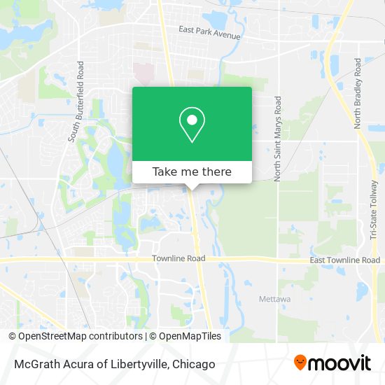 McGrath Acura of Libertyville map