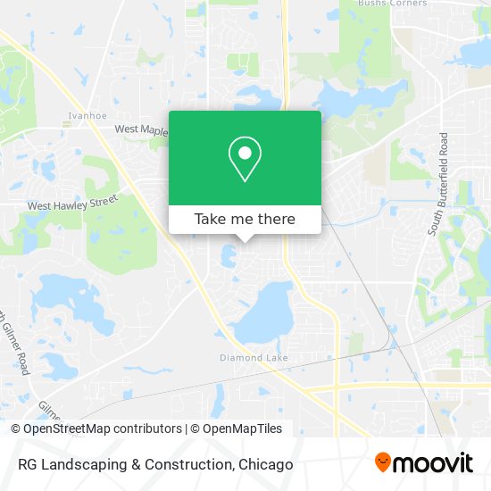 RG Landscaping & Construction map