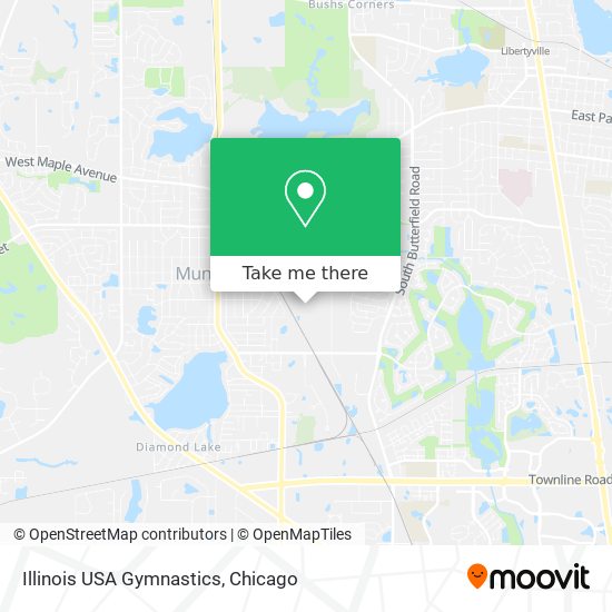 Illinois USA Gymnastics map