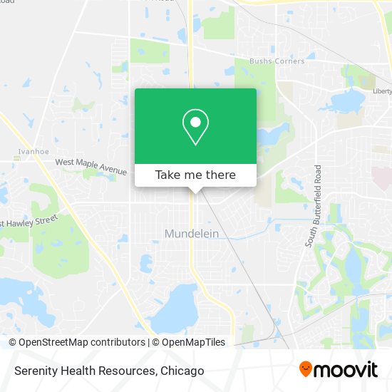 Serenity Health Resources map