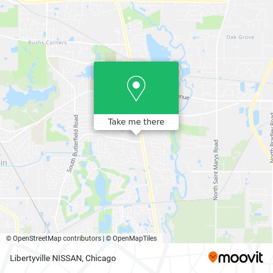 Mapa de Libertyville NISSAN