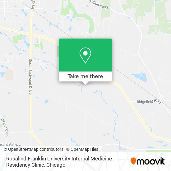 Mapa de Rosalind Franklin University Internal Medicine Residency Clinic