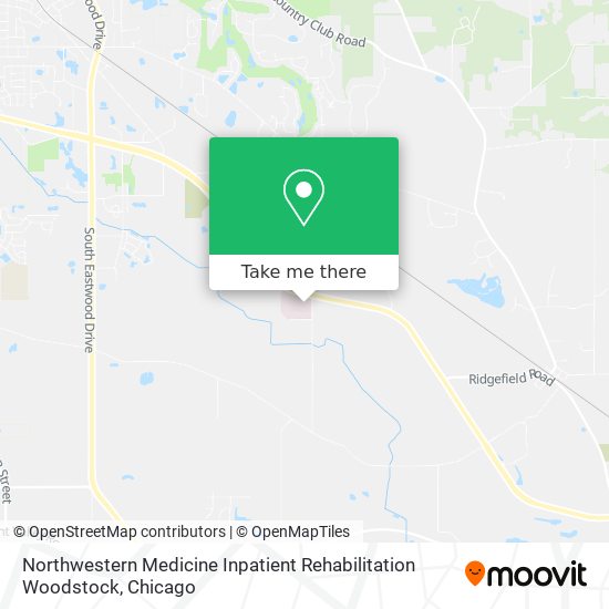 Northwestern Medicine Inpatient Rehabilitation Woodstock map