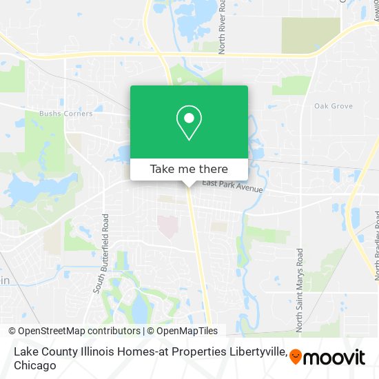 Lake County Illinois Homes-at Properties Libertyville map