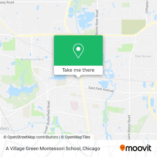 A Village Green Montessori School map