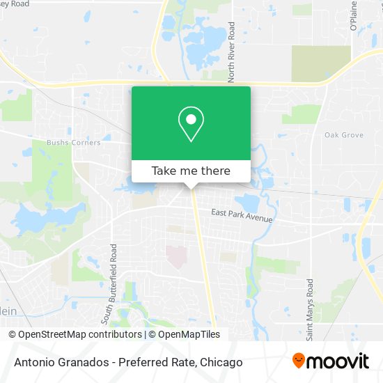 Antonio Granados - Preferred Rate map