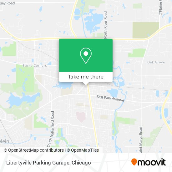 Libertyville Parking Garage map