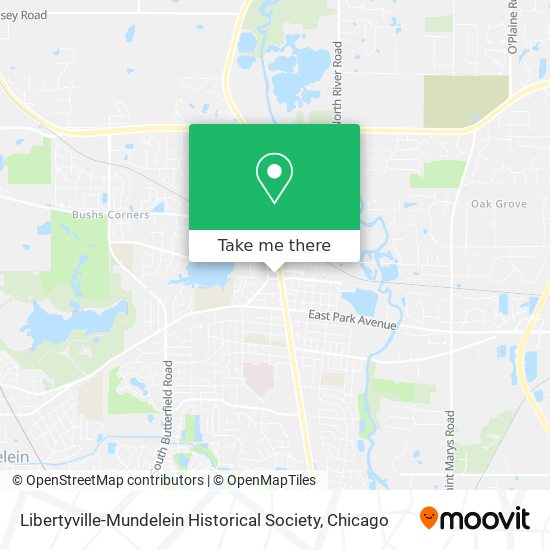 Libertyville-Mundelein Historical Society map