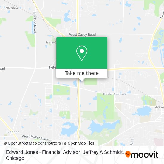 Mapa de Edward Jones - Financial Advisor: Jeffrey A Schmidt