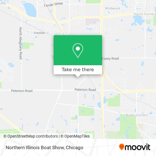 Northern Illinois Boat Show map