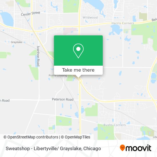 Sweatshop - Libertyville/ Grayslake map
