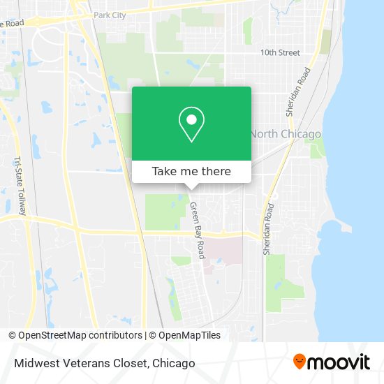 Mapa de Midwest Veterans Closet