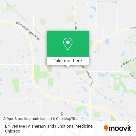 Enliven Me-IV Therapy and Functional Medicine map