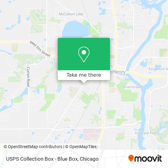 USPS Collection Box - Blue Box map