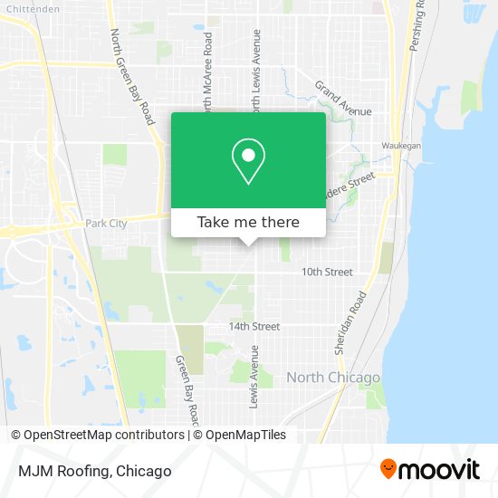 MJM Roofing map