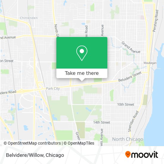Mapa de Belvidere/Willow