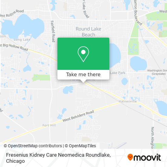 Fresenius Kidney Care Neomedica Roundlake map
