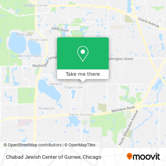 Chabad Jewish Center of Gurnee map