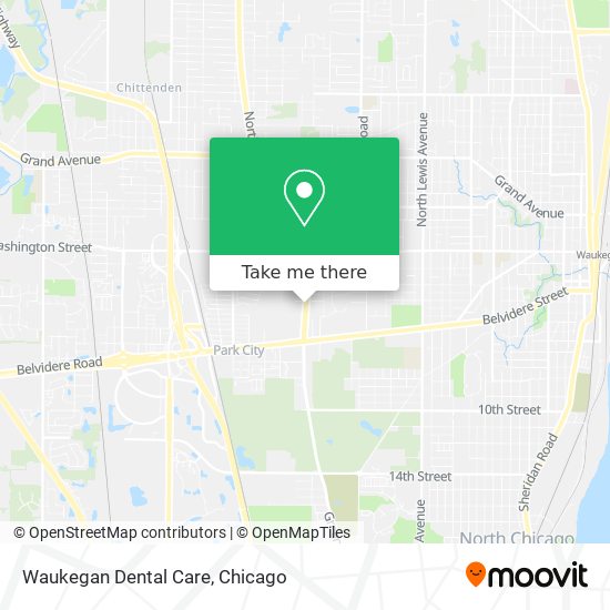 Mapa de Waukegan Dental Care