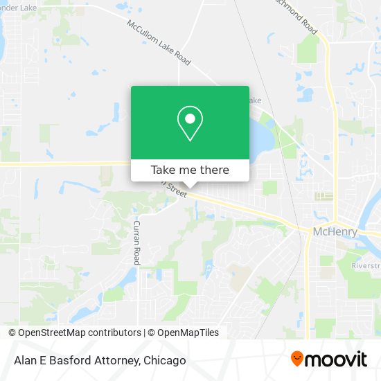 Alan E Basford Attorney map