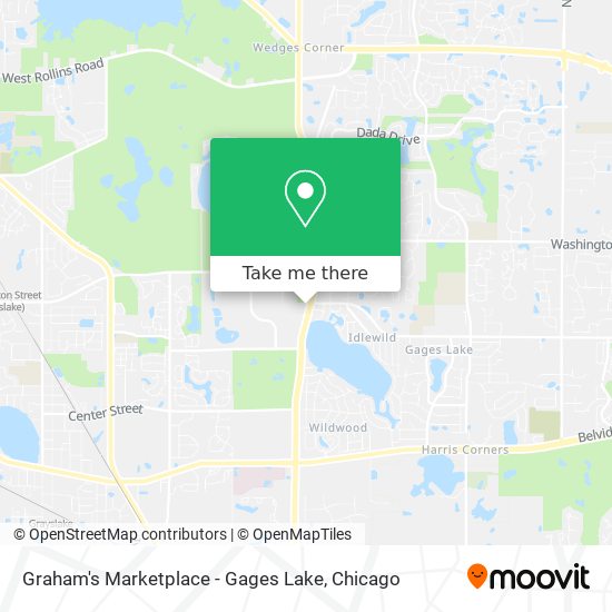 Graham's Marketplace - Gages Lake map