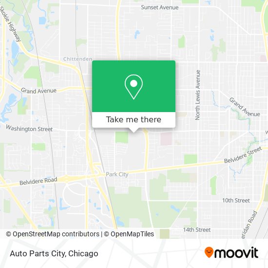 Auto Parts City map