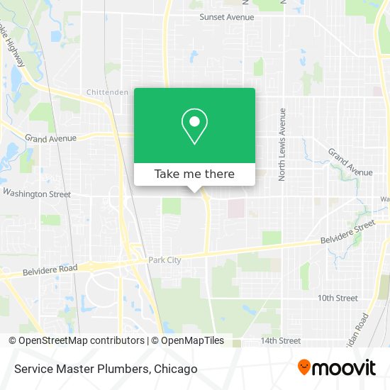 Service Master Plumbers map