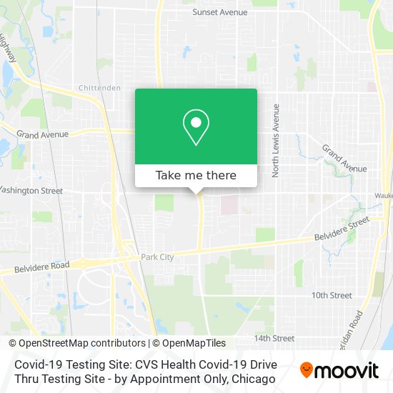 Covid-19 Testing Site: CVS Health Covid-19 Drive Thru Testing Site - by Appointment Only map