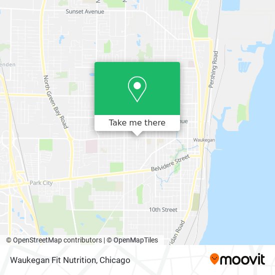 Mapa de Waukegan Fit Nutrition