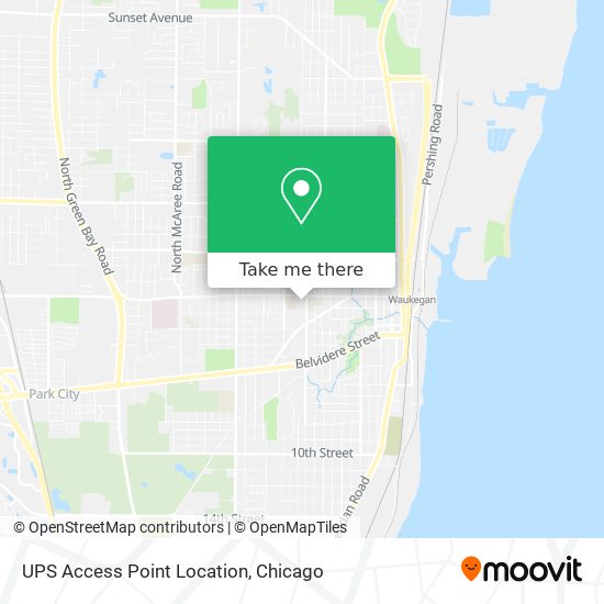 UPS Access Point Location map