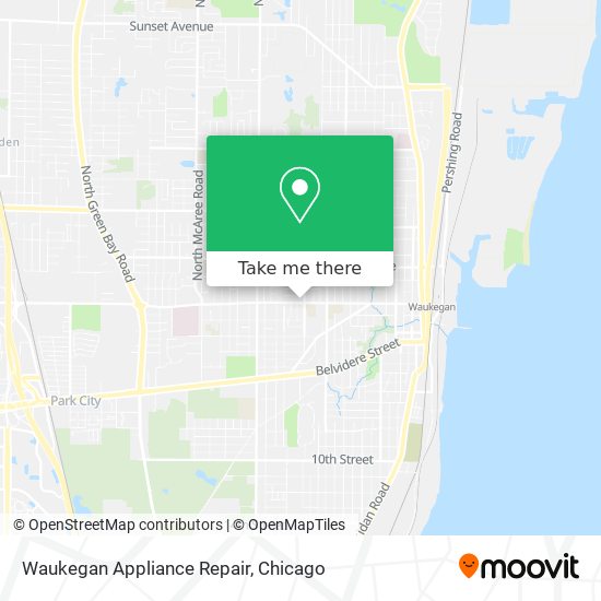 Mapa de Waukegan Appliance Repair